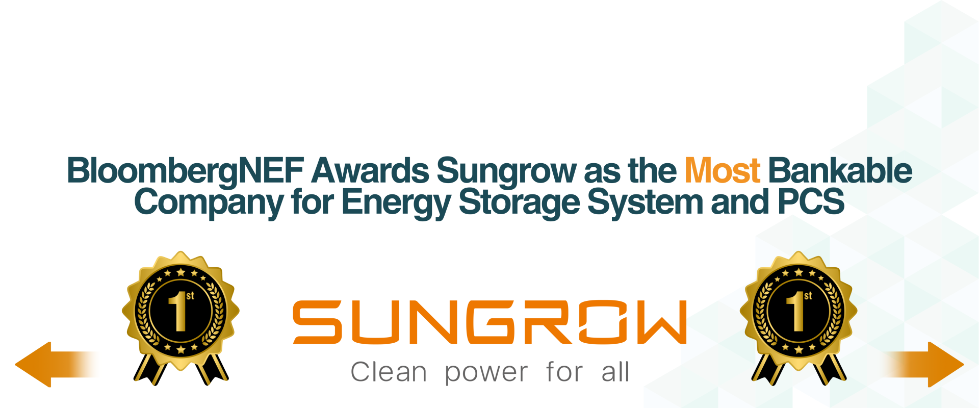 Sungrow Bloomberg NEF Awards 